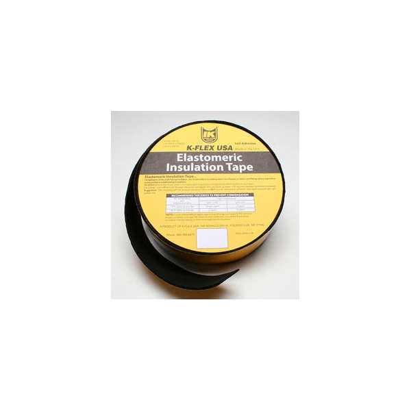 K-Flex Usa K-Flex Elastomeric Foam Tape, 1/8" Thick X 2" Wide X 30' Per Roll, 12PK - 800-EL-018