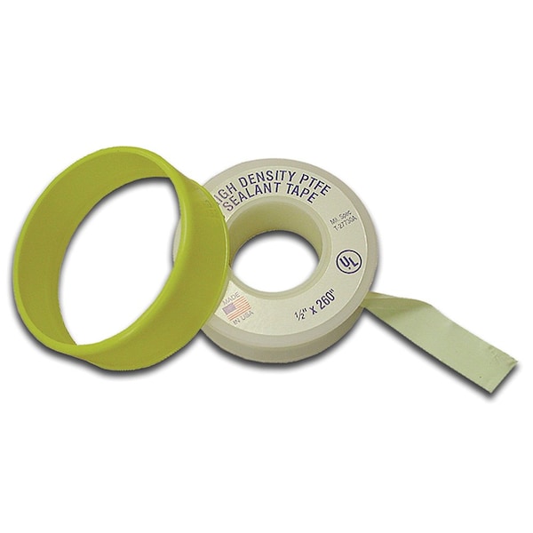 Jones Stephens 1/2in. x 260in. PTFE Yellow Gas Line Thread Seal Tape - T19222