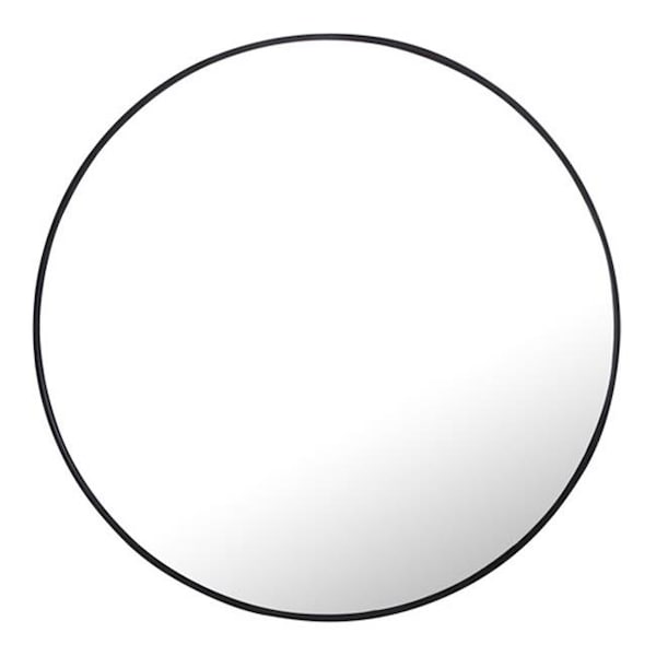Elegant Lighting Elegant Lighting MR4047BK 48 in. Eternity Metal Frame Round Mirror; Black - MR4047BK