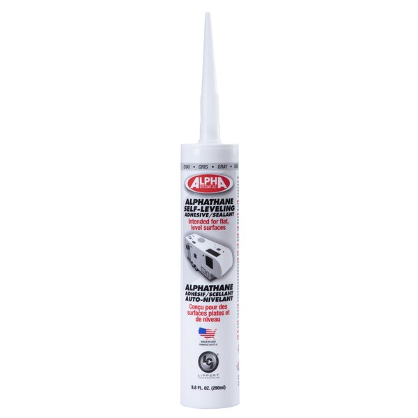 Lippert 5121 GREY ALPHATHANE 100% SOLIDS SELF LEVELING - 9.8 OZ TUBE - 862220