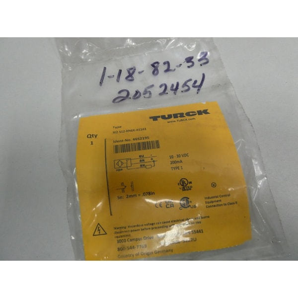 SENSOR DE PROXIMIDAD DE 10-30V DC - BI2-S12-RN6X-H1143 de Turck
