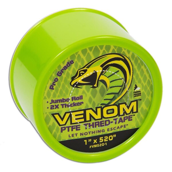 Eat-In 520 x 1 in. Venom PTFE Tape, White - EA3538870