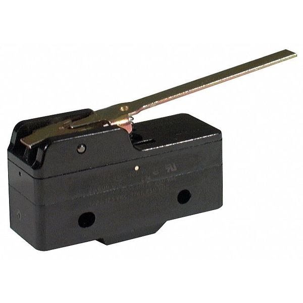 Interruptor de acción rápida industrial Honeywell, actuador con bisagra y palanca, un polo doble tiro (SPDT), capacidad de contacto de 15 amperios a 480 voltios CA - BZ-2RW80-A2.