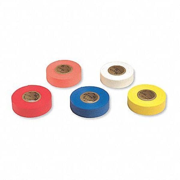 Zoro Select Flagging Tape, No Legend, Blue, 1 in Wide x 100 ft Length, Cellulosic, 3 mil - BDB-200