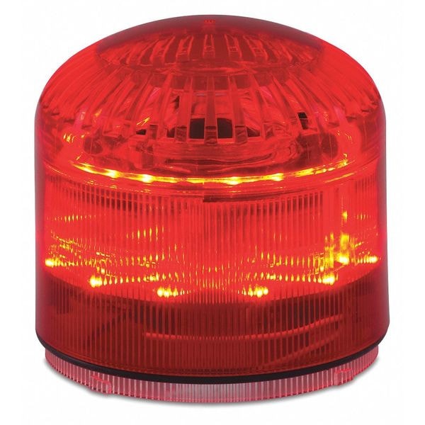 Federal Signal Beacon Warning Sounder Light, Red, LED - SLM600R
