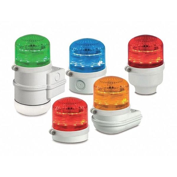 Federal Signal Beacon Warning Sounder Light, Red, LED - SLM600R