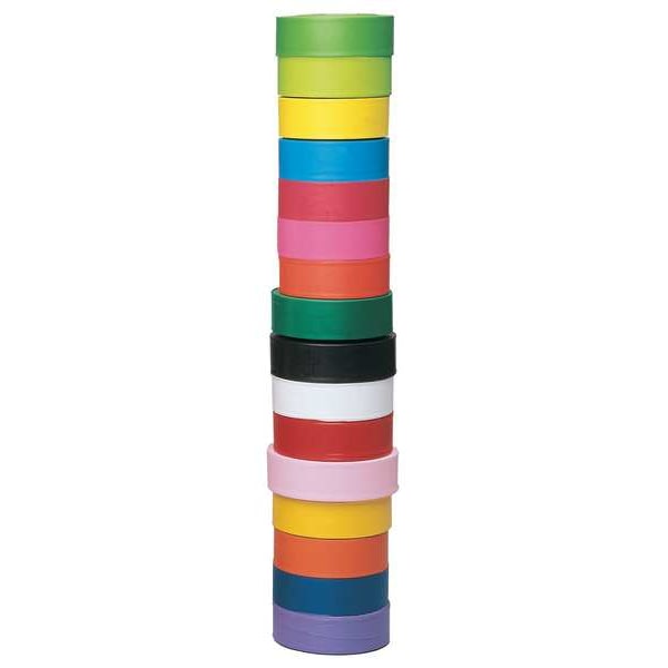 Zoro Select Flagging Tape, No Legend, Fluorescent Yellow, 1 3/16 in Wide x 150 ft Length, Vinyl, 3 mil - TXYG-200