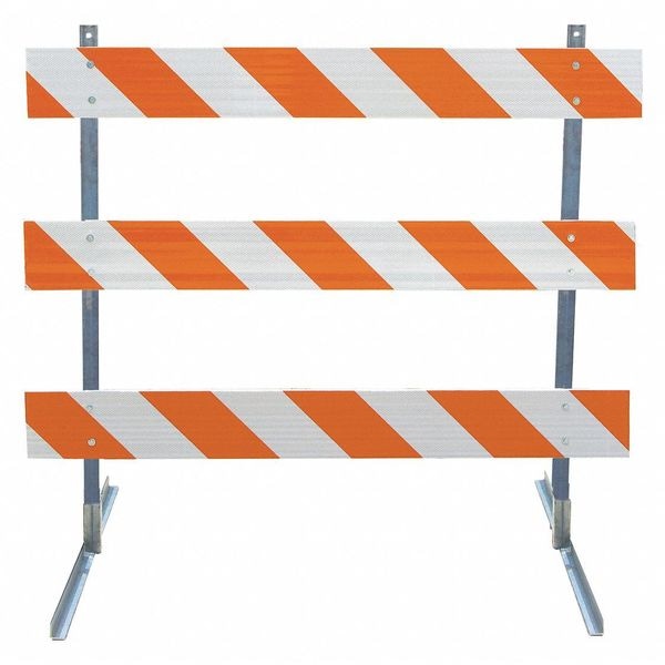 Plasticade Barricade, Type III, Angle Iron, 6 ft., DG - 3906-DG-DRILL-KIT