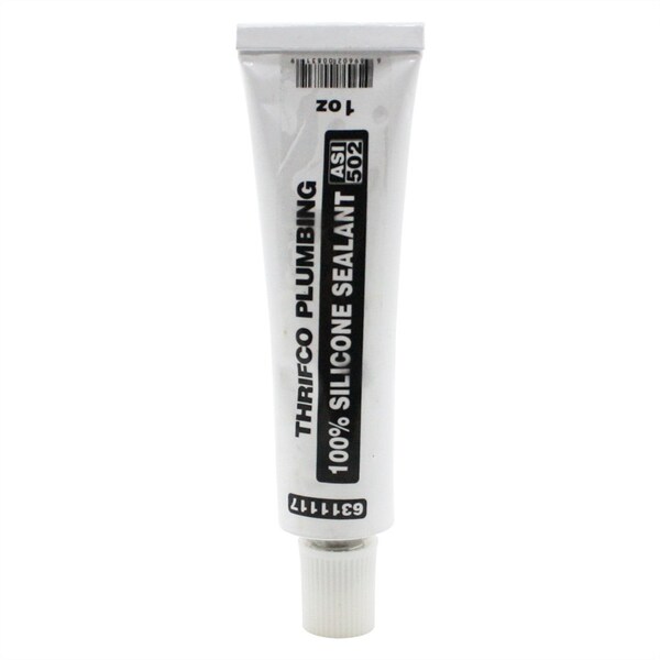 Thrifco Plumbing ASI 502 High Performance Silicone Sealant, 1 oz. Tube - 6311117