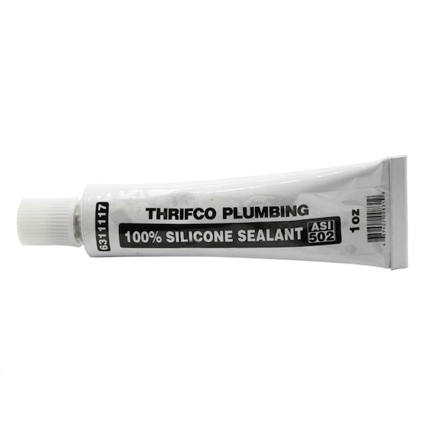 Thrifco Plumbing ASI 502 High Performance Silicone Sealant, 1 oz. Tube - 6311117