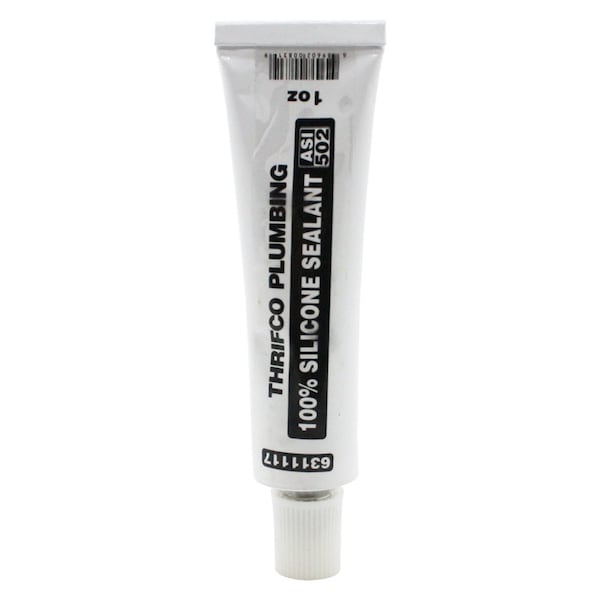 Thrifco Plumbing ASI 502 High Performance Silicone Sealant, 1 oz. Tube - 6311117