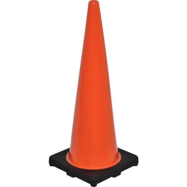 Global Industrial Traffic Cone, Pvc, 36 in Height, 10, Orange - RC900SP-A