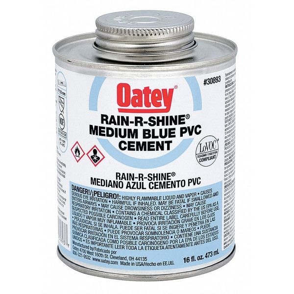 Oatey CementPVC, Blue, 16 oz., Low VOC - 30893