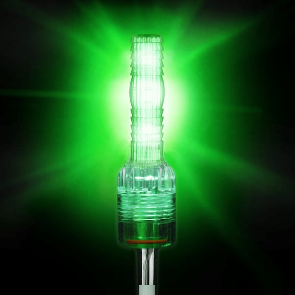 Safetywhips Warning Whip LED Whip Light, Green, Break Resistant Polycarbonate Plastic, 4.75 Length - SC4-CG
