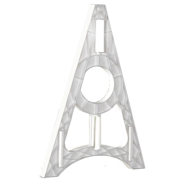 Zoro Select Barricade Leg, Polymer, Non-Reflective, 40 1/2 in Height, 29 in Length, 16.1 lb, White - 80BARELG14