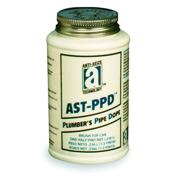 Anti-Seize Technology Pipe Thread Sealant 9.6 fl oz, Brush-Top Can, AST-PPD, Blue, Liquid - 25108
