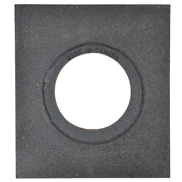 Zoro Select Trim Line Base, Rubber, 1 in Height, 17 in Length, 10 lb, Black - 03-752-10