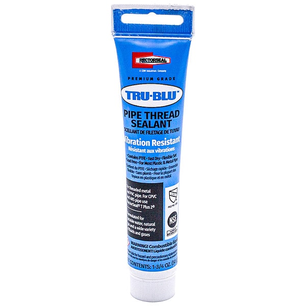 Rectorseal Pipe Thread Sealant 1.8 fl oz, Tube, Tru-Blu, Blue, Paste - 31780