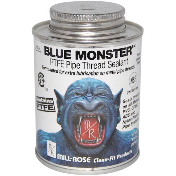 Blue Monster Mill Rose Blue Monster White Pipe Thread Sealant 4 oz - 76001