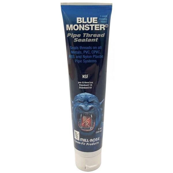 Blue Monster Mill Rose Blue Monster Blue Pipe Thread Sealant 2 oz - 76007