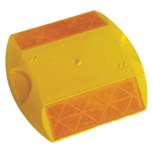 3M Pavement Marker, Yellow, 3-3/4" W, PK100 - PSA-RPM-291-2Y
