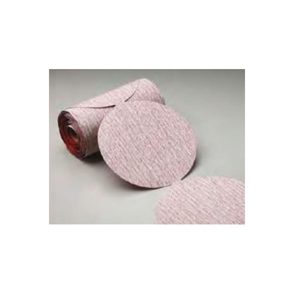 Carborundum Abrasives 6 In. Carbo Premier Red Dri-Lube Stick-On Paper PSA Disc Roll P80 Grit, 100PK - 5539518173