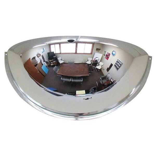 See All Industries Mirror, Half Dome, Steel, 24" - PVS24-180