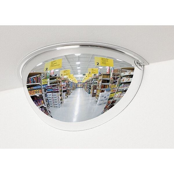 See All Industries Mirror, Half Dome, Steel, 24" - PVS24-180