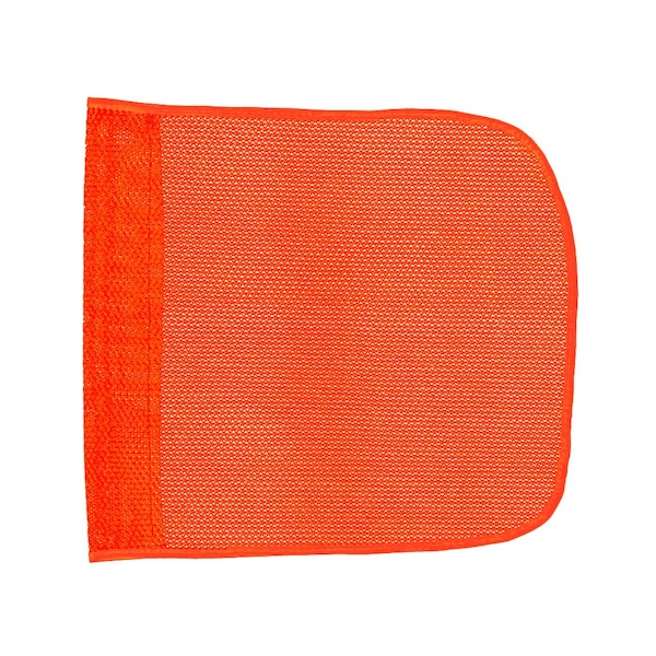 Safetywhips Warning Whip Flag, Orange Mesh, Nylon, UV resistant, anti-microbial, fray resistant, 11.5 Length - FLAG11-O