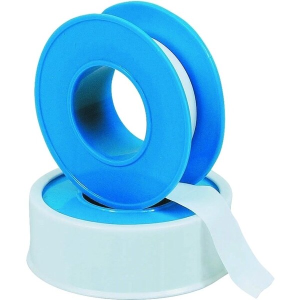 Harvey Tool Thread Seal Tape, 1296 in L, 1/2 in W, PTFE, Blue/White - 17165-144