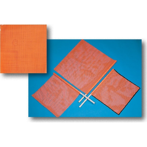 Mutual Industries Heavy-Duty Mesh Safety Traffic Warning F, Orange, Vinyl coated nylon, 1 Inch Length - 14975-24-12