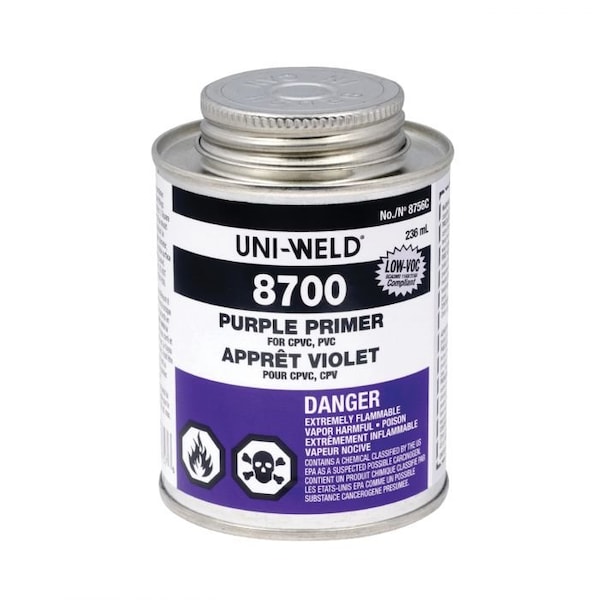 United Elchem HIETCH Primer, Series 8700, 32 oz, Liquid, Purple, Solvent, 505 gL VOC, 14 to 23 deg F Flash - 8736S