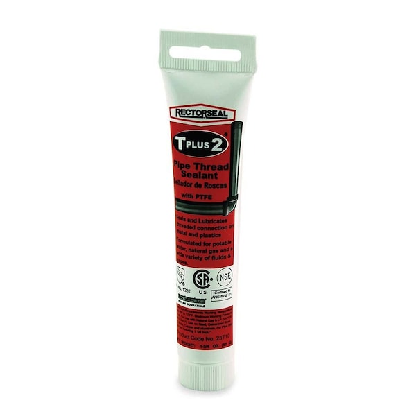 Thrifco Plumbing No. 23710 1.75-OZ Tube T Plus 2 Pipe Thread Sealant with PTFE - 6311999