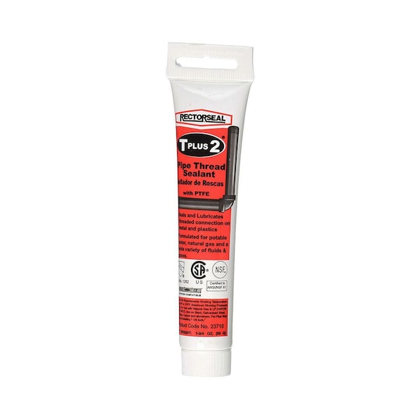 Thrifco Plumbing No. 23710 1.75-OZ Tube T Plus 2 Pipe Thread Sealant with PTFE - 6311999