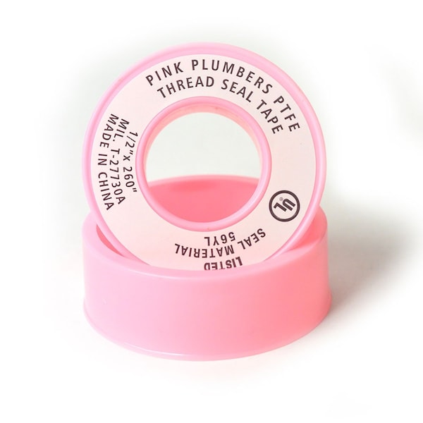 Thrifco Plumbing 1/2 Inch x 260 Inch Pink High Density Plumbers Thread Sealing T - 4400942
