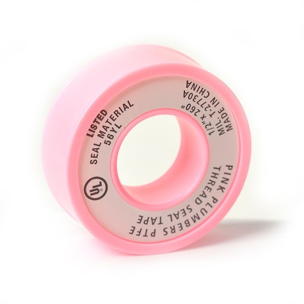 Thrifco Plumbing 1/2 Inch x 260 Inch Pink High Density Plumbers Thread Sealing T - 4400942