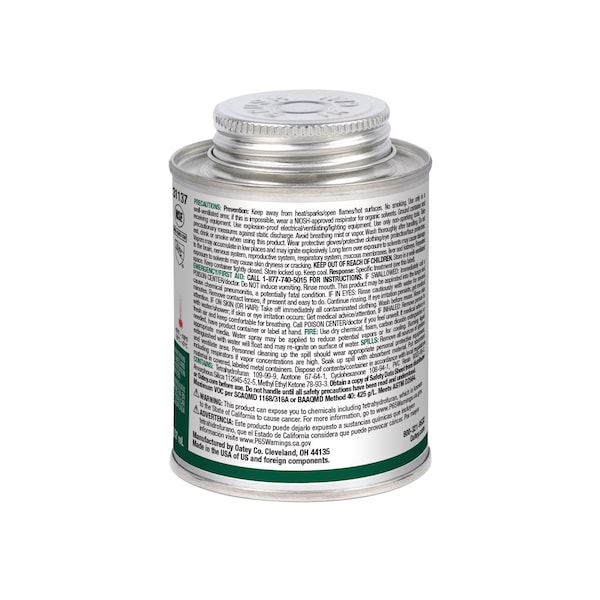 Oatey Oatey Clear All Weather Cement For PVC 8 oz - 311372