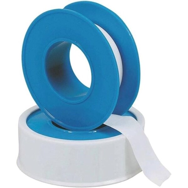 Harvey Tool Thread Seal Tape, 520 in L, 1 in W, PTFE, Blue/White - 17400-24