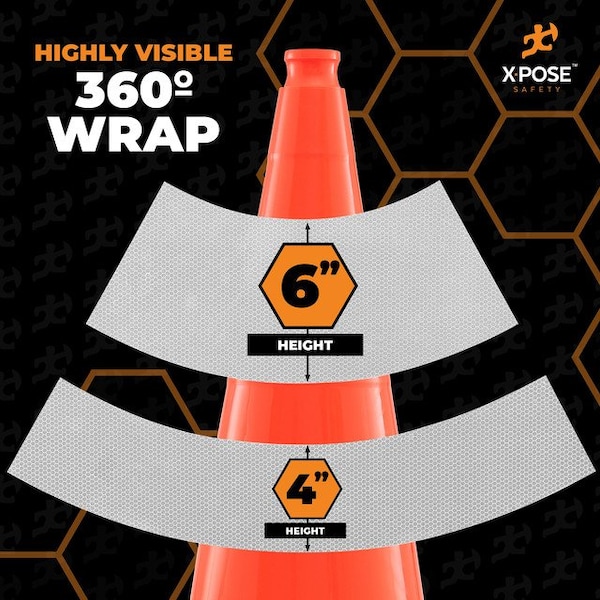 Xpose Safety Traffic Safety Cone, PVC, 28 in Height, 14 in Length, Orange - RC28-64-5-X-S