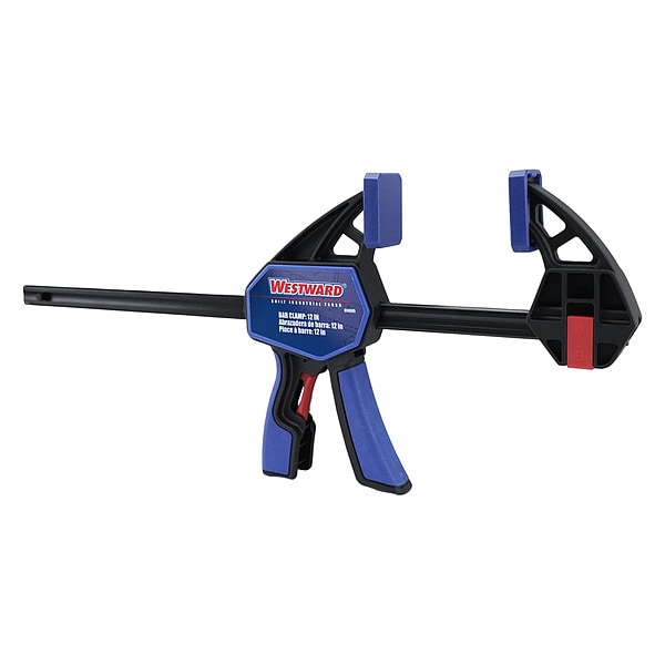 Westward Bar Clamp, Steel, Standard Rail, 300lb, 80mm - 806EN5