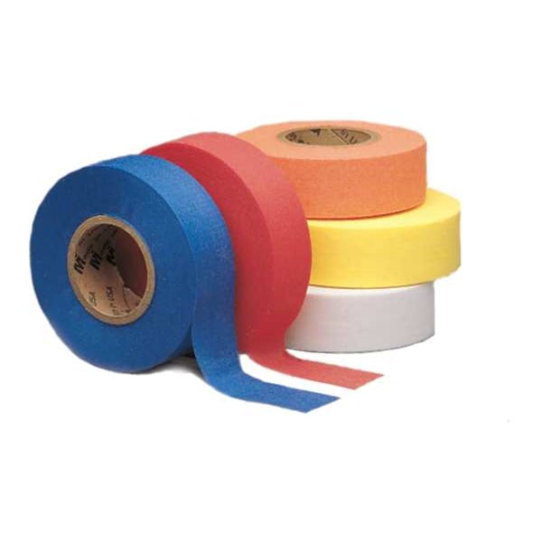 Zoro Select Flagging Tape, No Legend, Yellow, 1 in Wide x 100 ft Length, Cellulosic, 3 mil - BDY-200