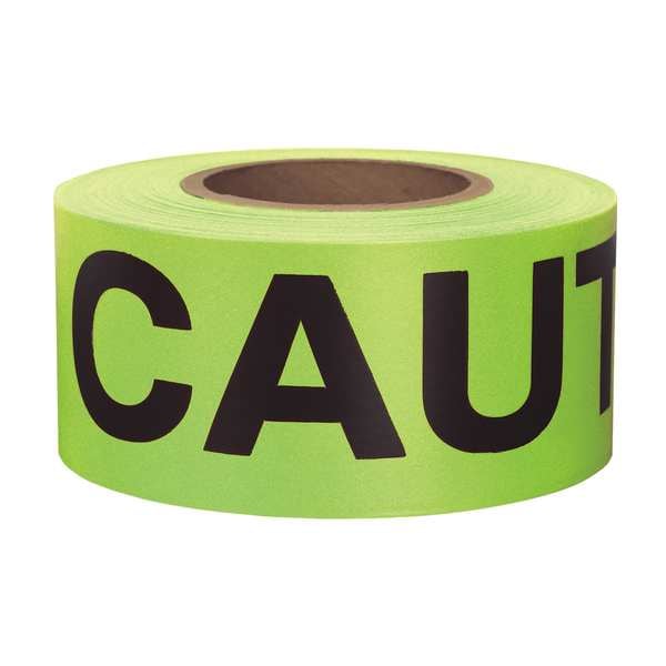Zoro Select Flagging Tape, No Legend, Fluorescent Orange/Silver, 1 3/16 in Wide x 150 ft Length, Vinyl, 2.5 mil - SOGREF-200