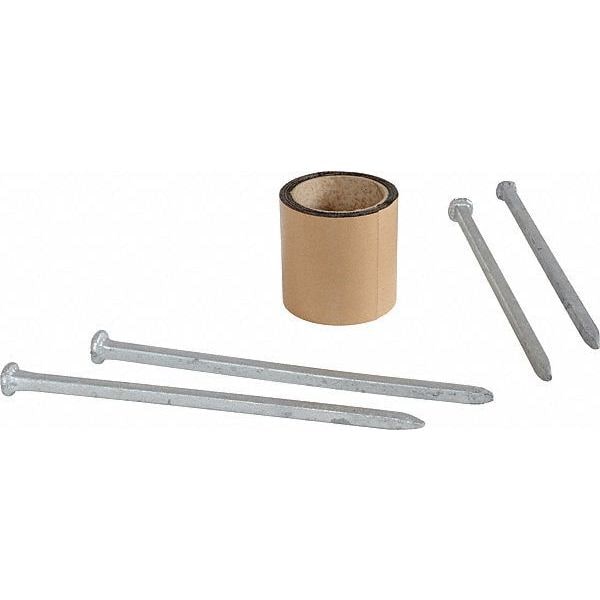 Zoro Select Asphalt Mounting Kit, Steel, 12-1/2" Height, 5-3/8" Length, Gray - CS-AK-4