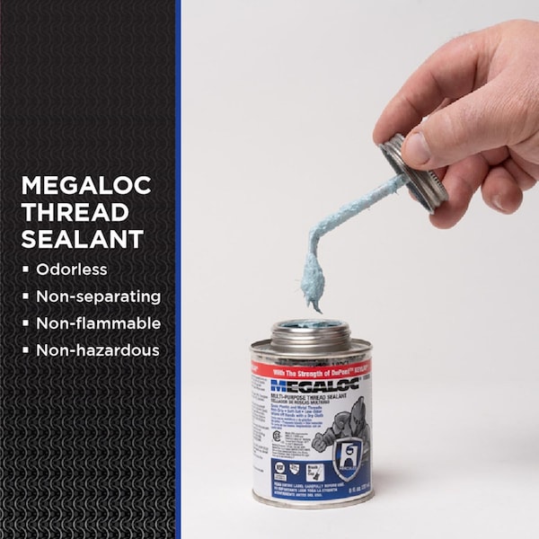 Oatey Hercules Megaloc Blue Thread Sealant 4 oz - 15804