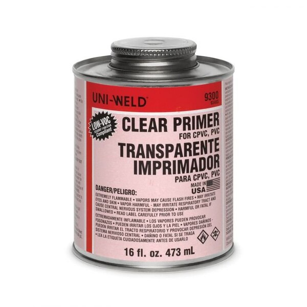 United Elchem Primer, Series 9300, 1 pt, Liquid, Clear, Solvent, 505 gL VOC, 14 to 23 deg F Flash - 9346S