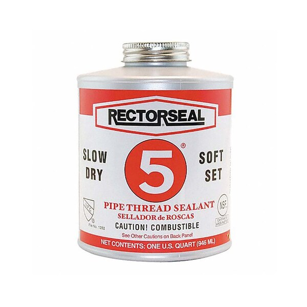 Thrifco Plumbing No. 25300 32-OZ, No. 5 Pipe Thread Sealant, Quart - 6311108
