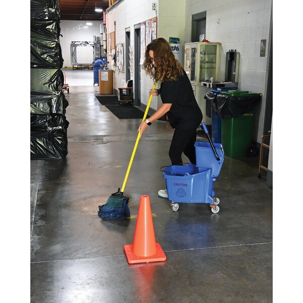 Vestil Standard Duty Traffic Cone, PVC, 17.75 in Height, 10.75 Length, 3, Orange - TC-18-SD