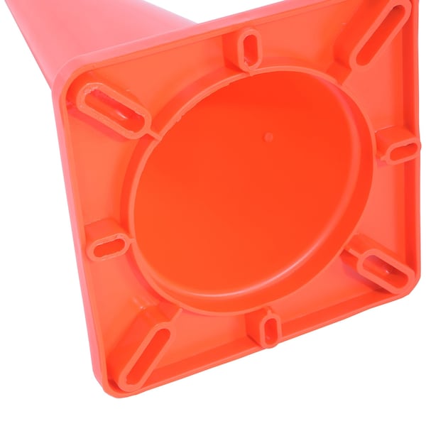 Vestil Standard Duty Traffic Cone, PVC, 17.75 in Height, 10.75 Length, 3, Orange - TC-18-SD