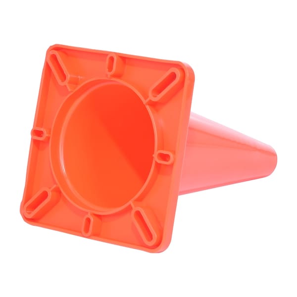 Vestil Standard Duty Traffic Cone, PVC, 17.75 in Height, 10.75 Length, 3, Orange - TC-18-SD
