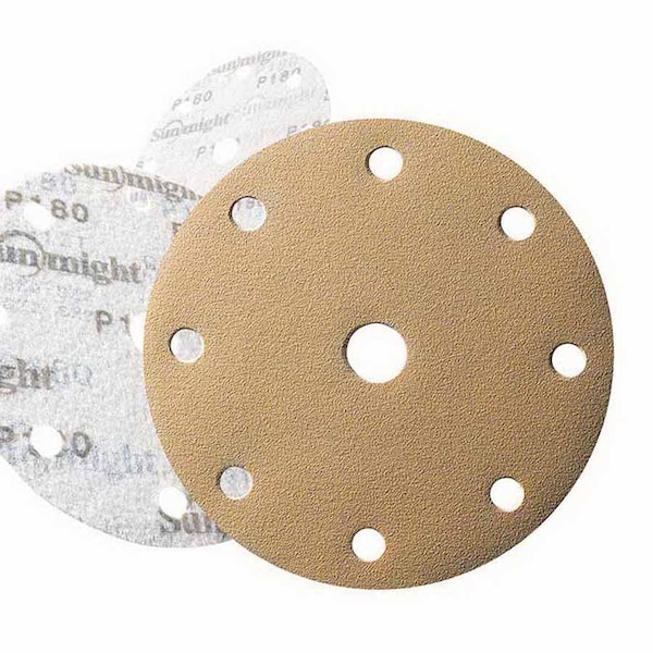 Sunmight Usa Gold  -  6IN No hole PSA Link Roll Disc  Grit 100 , 100PK - 607